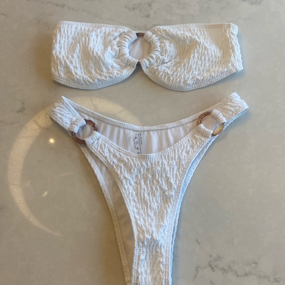 White bikini size small